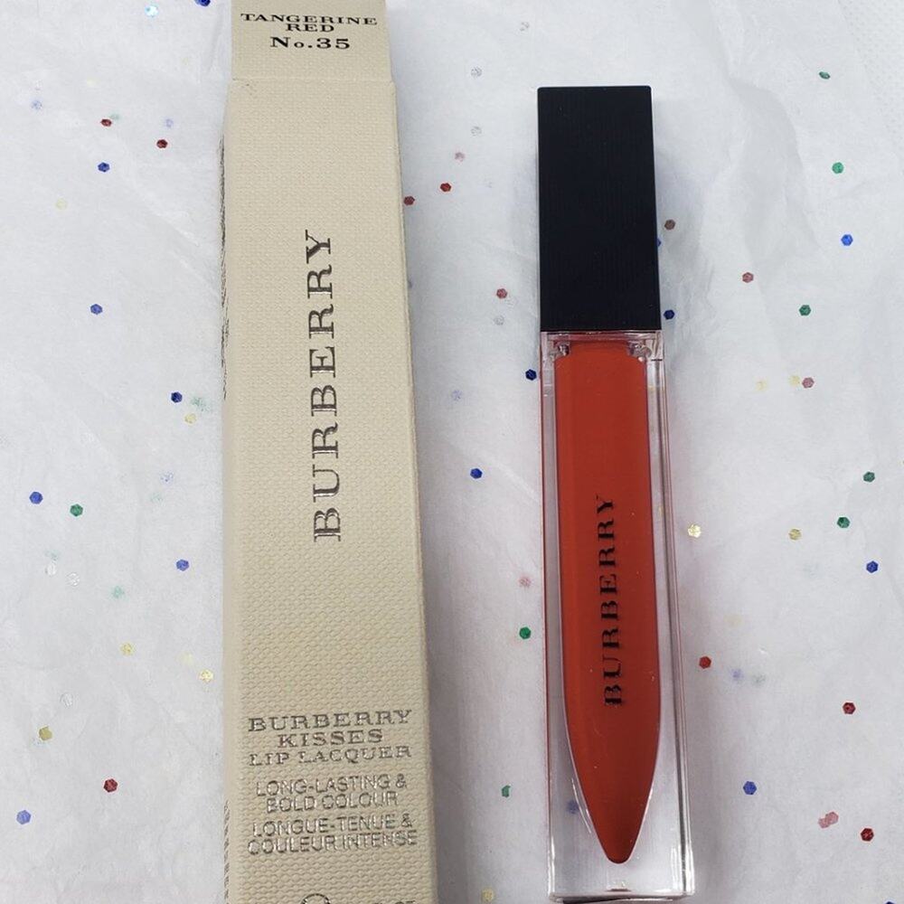 Burberry Kisses Lip Lacquer Tangerine Red #35 - Picture 3 of 4